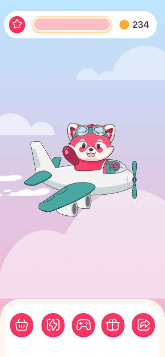 Панда летит в путешествие