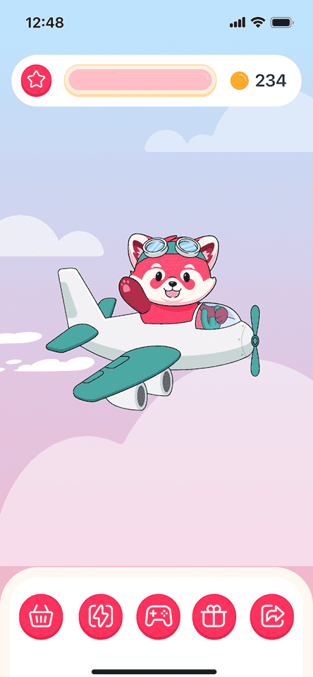 Панда летит в путешествие