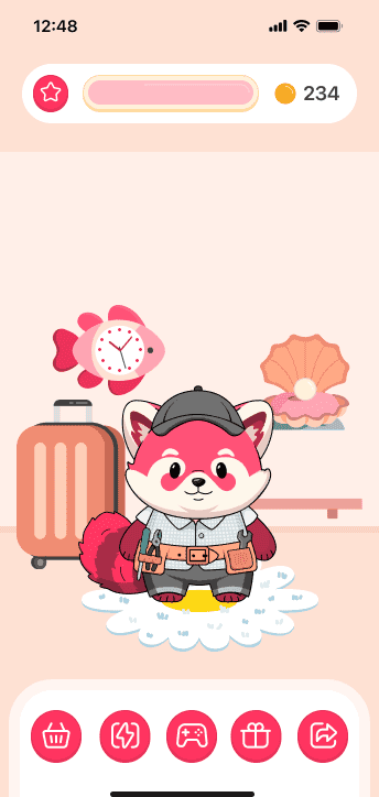 Панда в домике