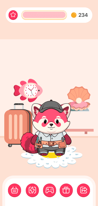 Панда в домике