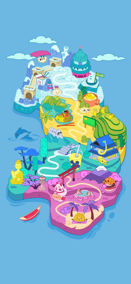 Карта Японии